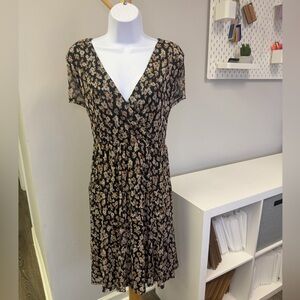 NWT Derek Heart Black and Tan Floral Mini Dress Size 3X